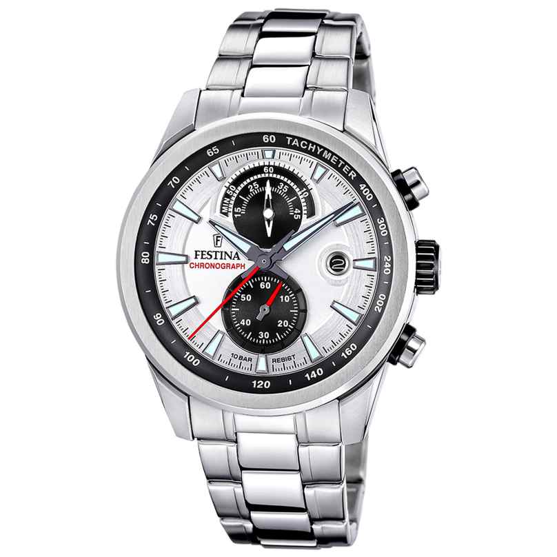 Festina F20694/1 Men's Chronograph Silver Tone/Black 8430622829246