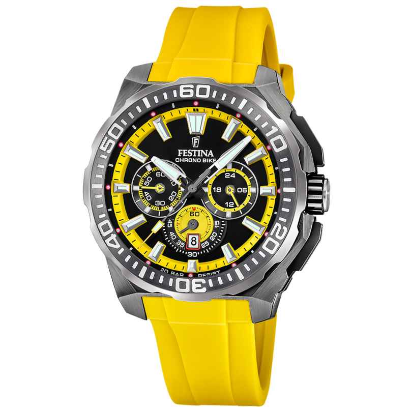 Festina F20725/1 Men's Watch Chronograph Yellow/Anthracite 8430622845758