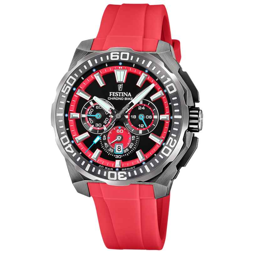 Festina F20725/5 Herrenuhr Chronograph Rot 8430622845796