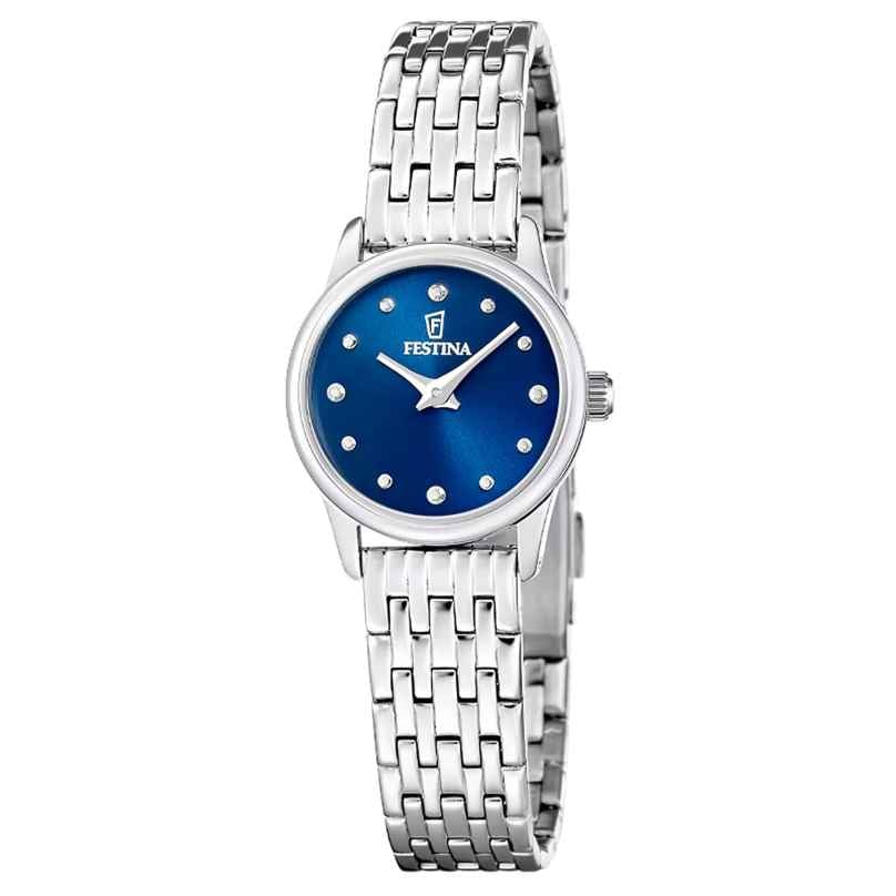 Festina F20749/4 Quarz Damenuhr Silberfarben/Blau 8430622860089