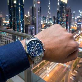 Festina F20742/1 Herrenuhr Chronograph Stahl/Blau