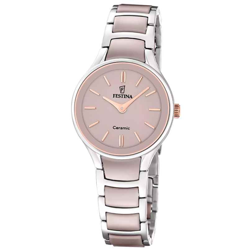 Festina F20752/2 Damen-Armbanduhr Stahl/Keramik Roséfarben 8430622859830