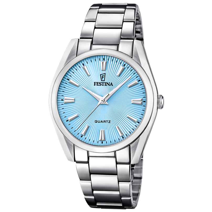 Festina F20622/P Damenuhr Quarz Stahl/Türkis 8430622873256