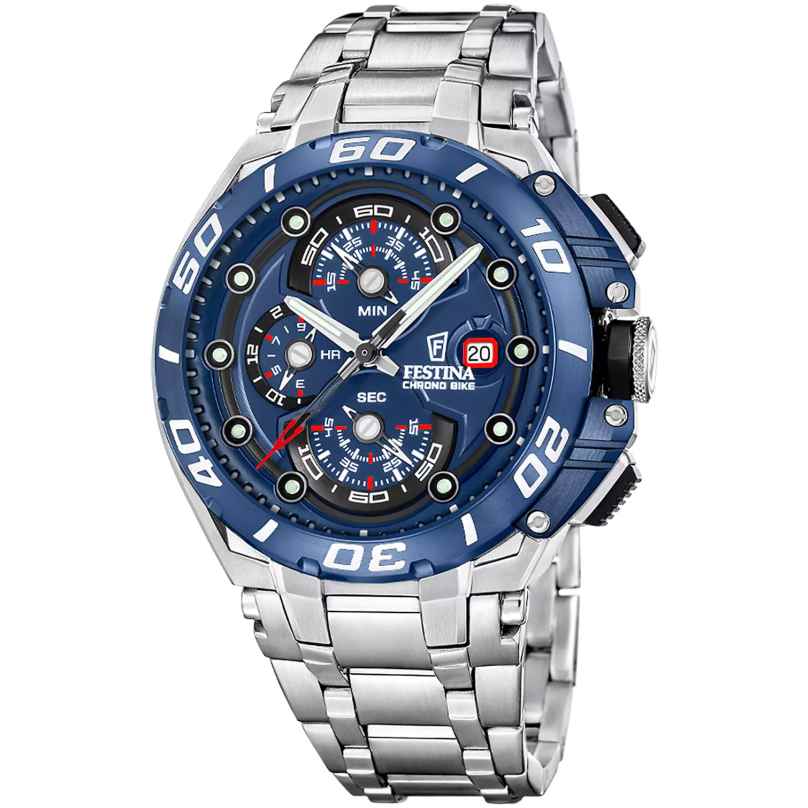Festina F20754/4 Herrenuhr Chronograph Chrono Bike Dunkelblau 8430622876707