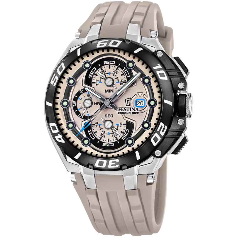 Festina F20755/2 Herren-Chronograph Chrono Bike Silikon Sandfarben 8430622876981