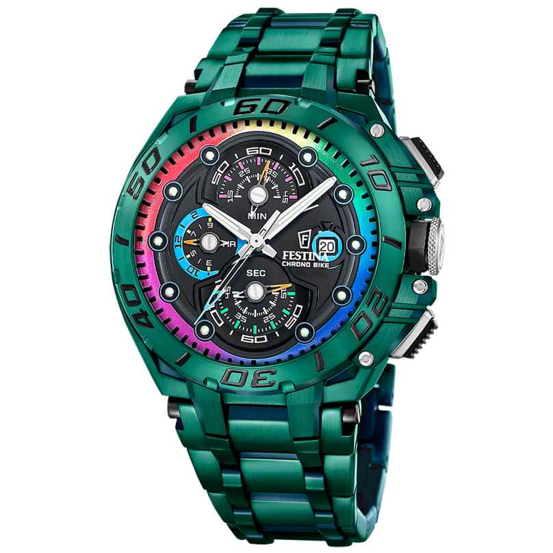 Festina F20760/1 Herren-Chronograph Chrono Bike Special Edition Grün Bunt 8430622876554