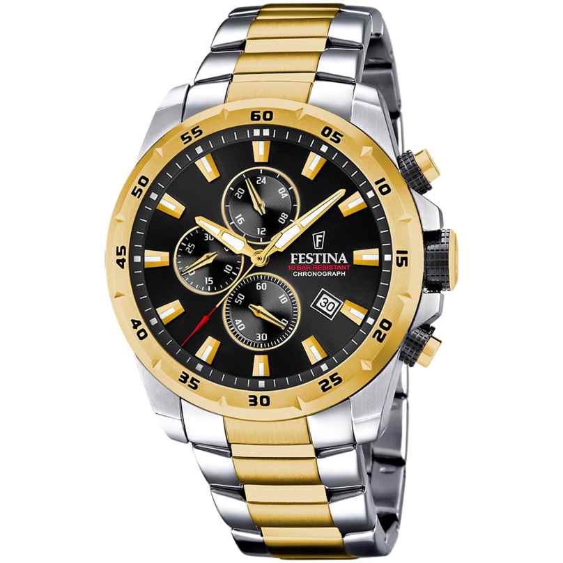 Festina F20562/4 Herrenuhr Quarz Chronograph Zweifarbig 8430622777042