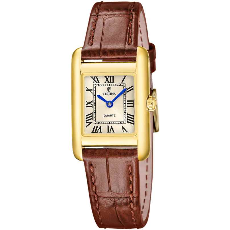 Festina F20774/2 Armbanduhr für Damen Rechteckig mit Lederband 8430622876608