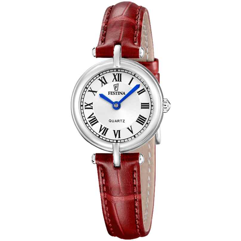 Festina F20787/1 Uhr für Damen Quarz mit Lederband Rot 8430622886782