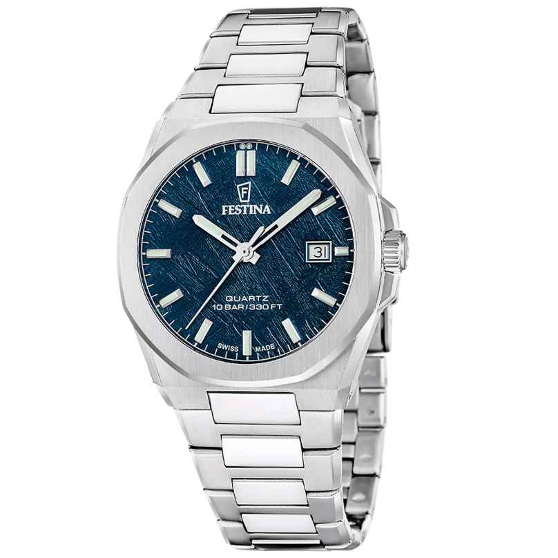 Festina F20100/4 Men's Watch Steel/Blue With Sapphire Crystal 8430622880896
