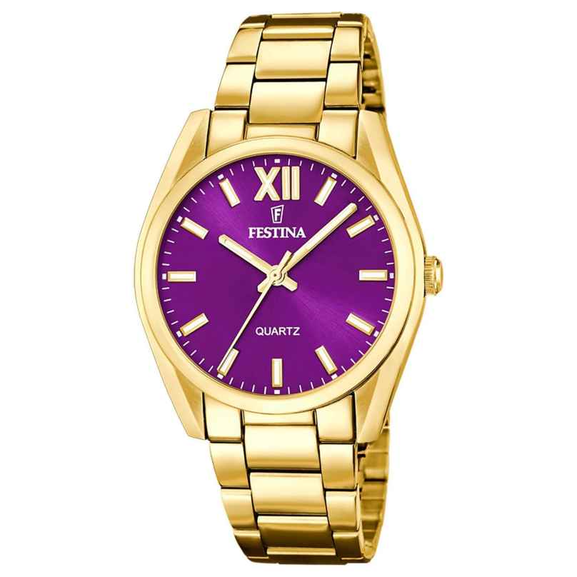 Festina F20640/3 Ladies´ Wristwatch Quartz Gold Tone/Purple 8430622792533