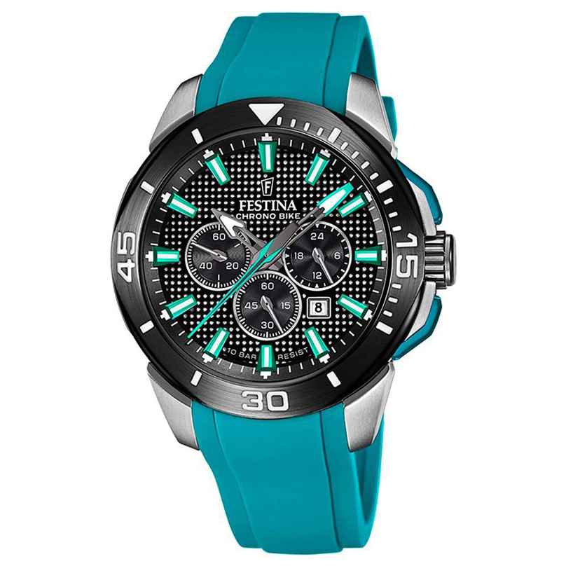 Festina F20642/3 Men´s Wristwatch Chronograph Turquoise 8430622795329