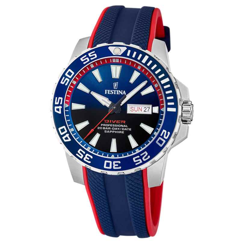 Festina F20662/1 Diving Watch for Men Blue/Red 8430622805875
