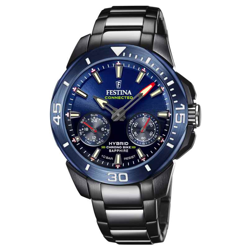 Festina F20647/1 Hybriduhr für Männer Smartwatch Schwarz/Blau 8430622795350