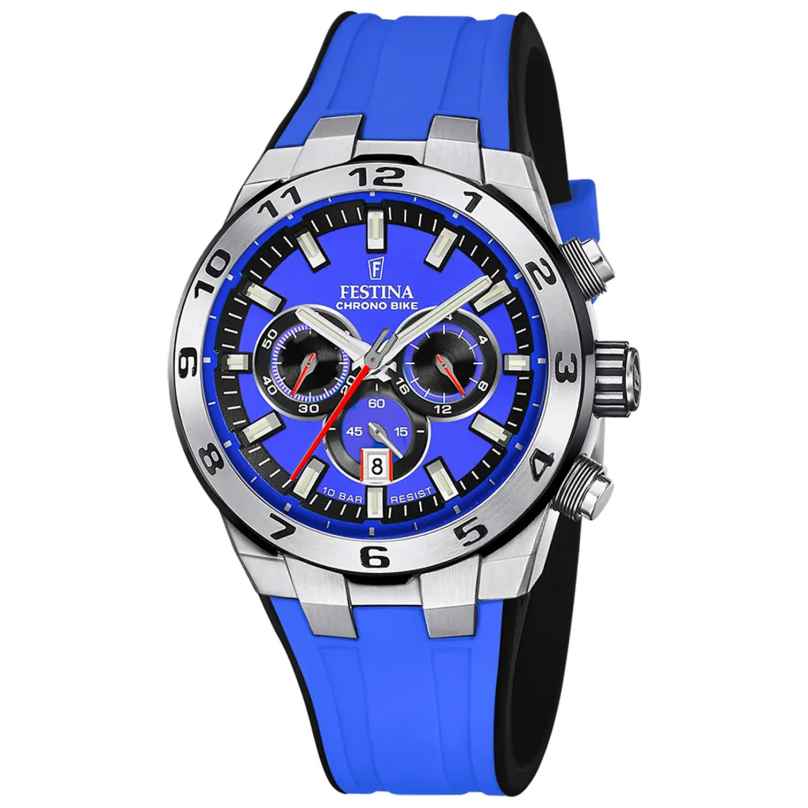 Festina F20671/3 Men's Watch Chronograph Black/Blue 8430622816116