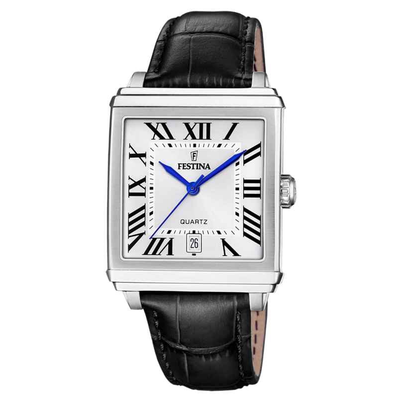 Festina F20681/1 Men's Wristwatch Rectangular with Leather Strap 8430622819032