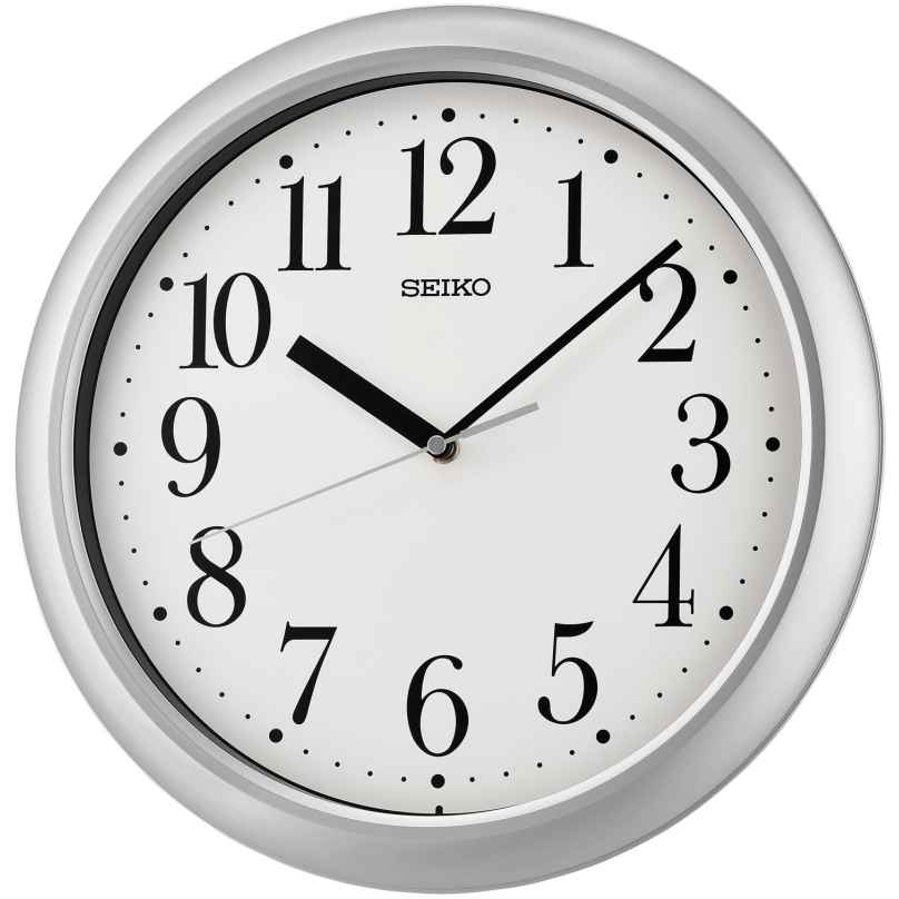 Seiko QXA787S Wall Clock Quartz Silver Tone 4517228838293
