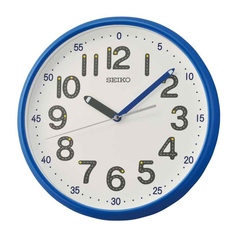 Seiko QXA793L Wall Clock Quartz Blue 4517228837630