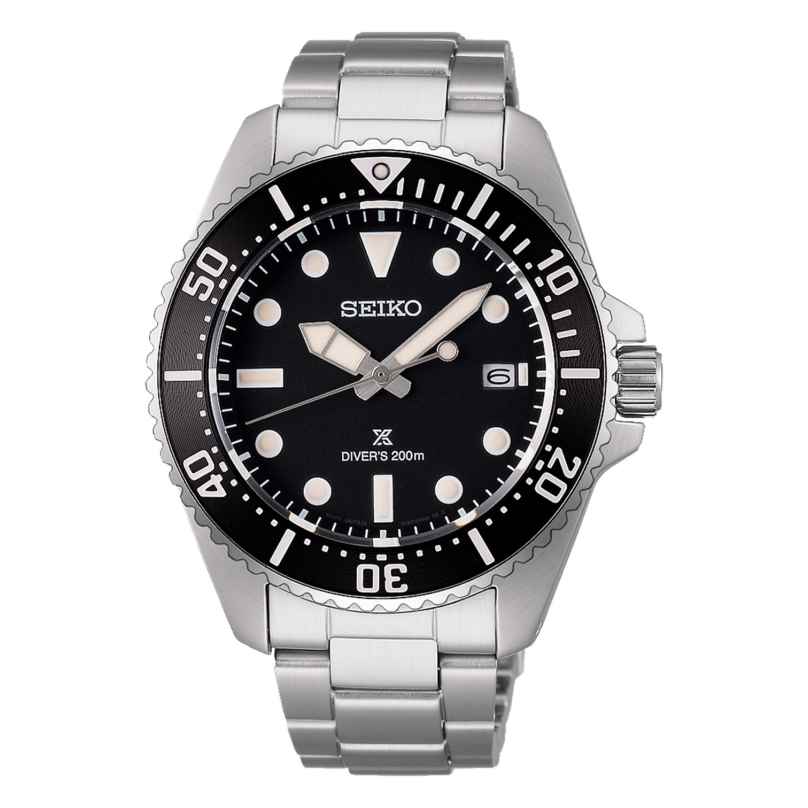 Seiko SNE597P1 Prospex Sea Men's Solar Divers Watch Black 4954628254795
