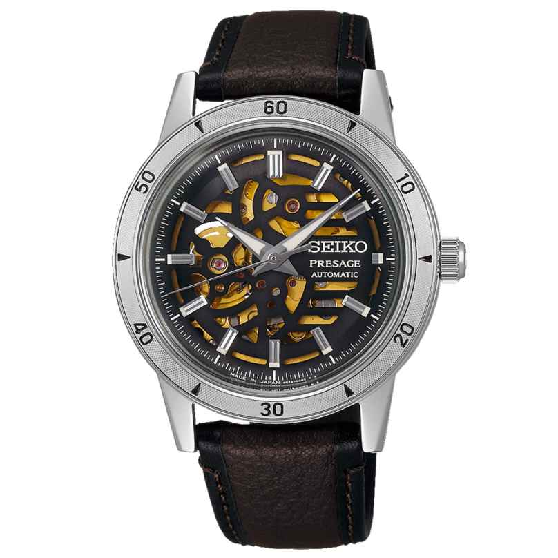 Seiko SSA461J1 Presage Style 60's Herrenuhr Automatik Skelettblatt 4954628254641