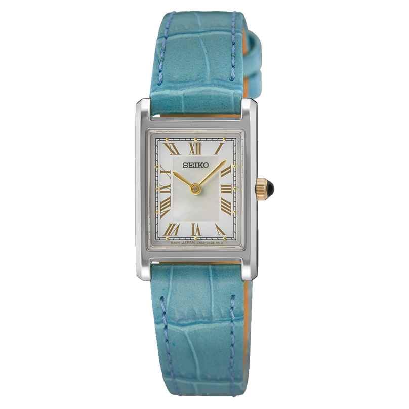 Seiko SWR101P1 Damenuhr Rechteckig Türkis 4954628255044