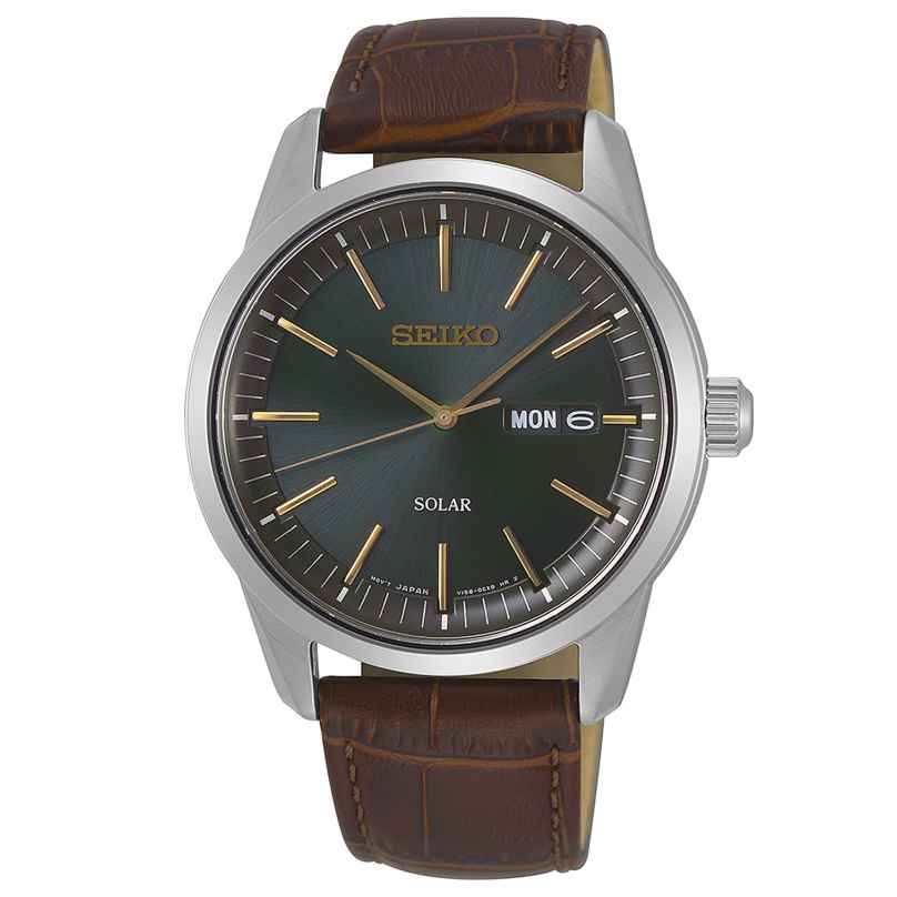 Seiko SNE529P1 Herrenuhr Solar Braun/Grün 4954628230454