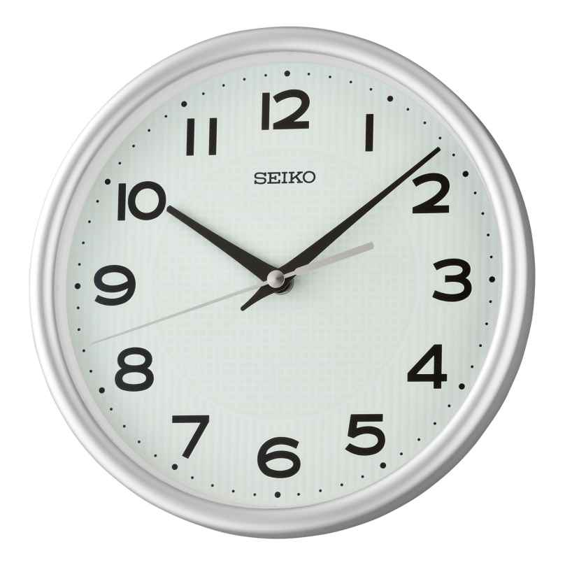 Seiko QXA836S Wall and Table Clock Quartz with Quiet Movement Silver Tone 4517288700233