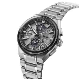 Seiko SSH177J1 Astron GPS Solar Men's Watch Chronograph Titanium/Grey