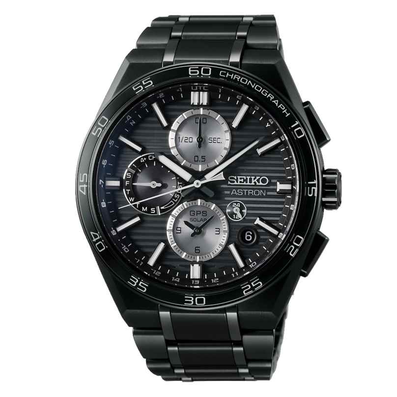 Seiko SSH179J1 Astron GPS Solar Men's Watch Chronograph Titanium/Black 4954628255372