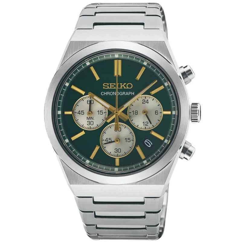 Seiko SSB461P1 Herrenuhr Chronograph Bicolor/Grün 4954628255853