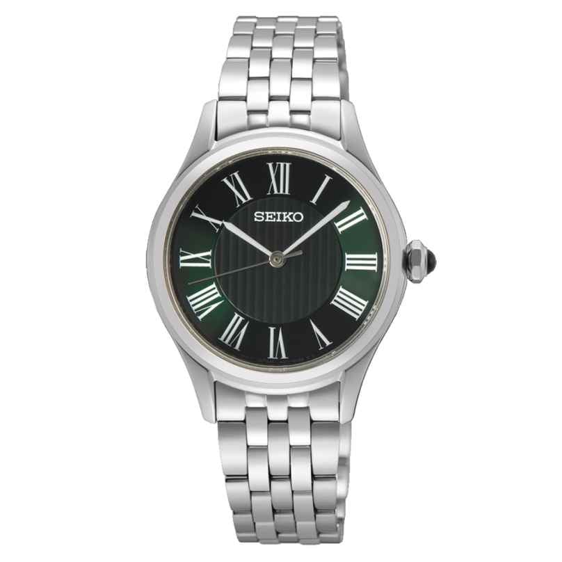 Seiko SUR611P1 Women's Watch Classic Quartz Steel/Green 4954628255914