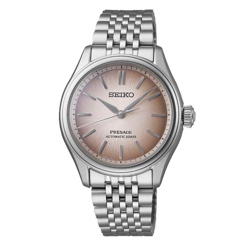 Seiko SPB523J1 Presage Armbanduhr Automatik Stahl/Hellbraun 4954628255570