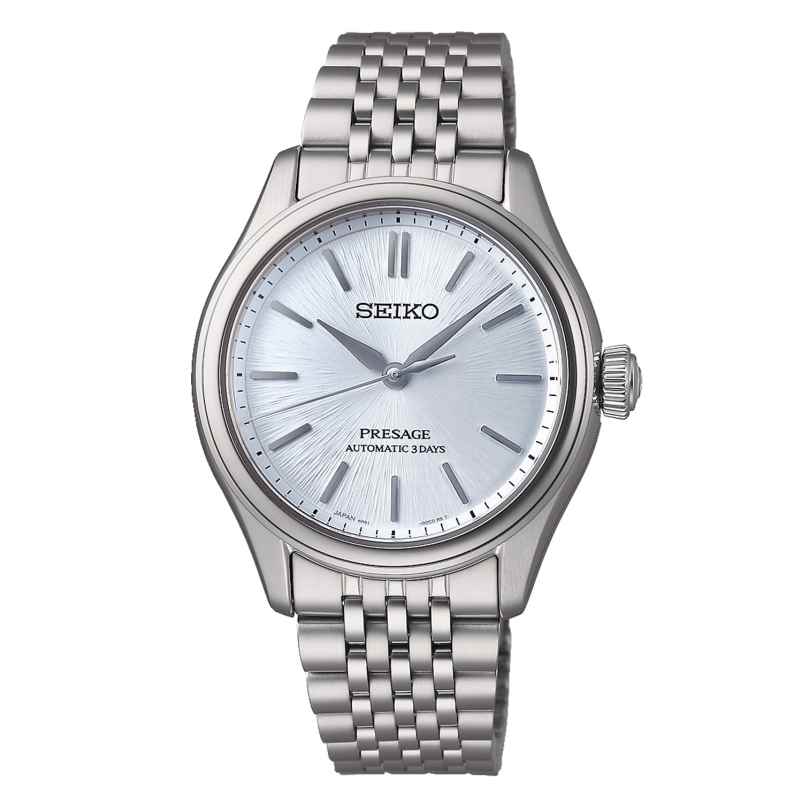 Seiko SPB521J1 Presage Armband-Uhr Automatik Stahl/Hellblau 4954628255563