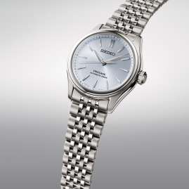 Seiko SPB521J1 Presage Armband-Uhr Automatik Stahl/Hellblau