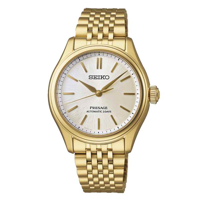Seiko SPB524J1 Presage Unisex-Uhr Automatik Goldfarben 4954628255587