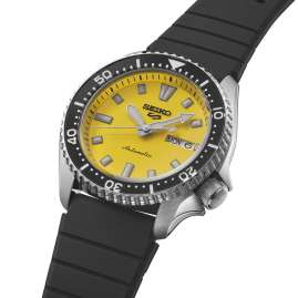 Seiko SRPL87K1 Seiko 5 Sports Men´s Watch Automatic Black/Yellow