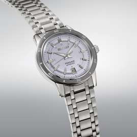 Seiko SRPL73J1 Presage Style 60's Herren-Uhr Automatik Hellblau