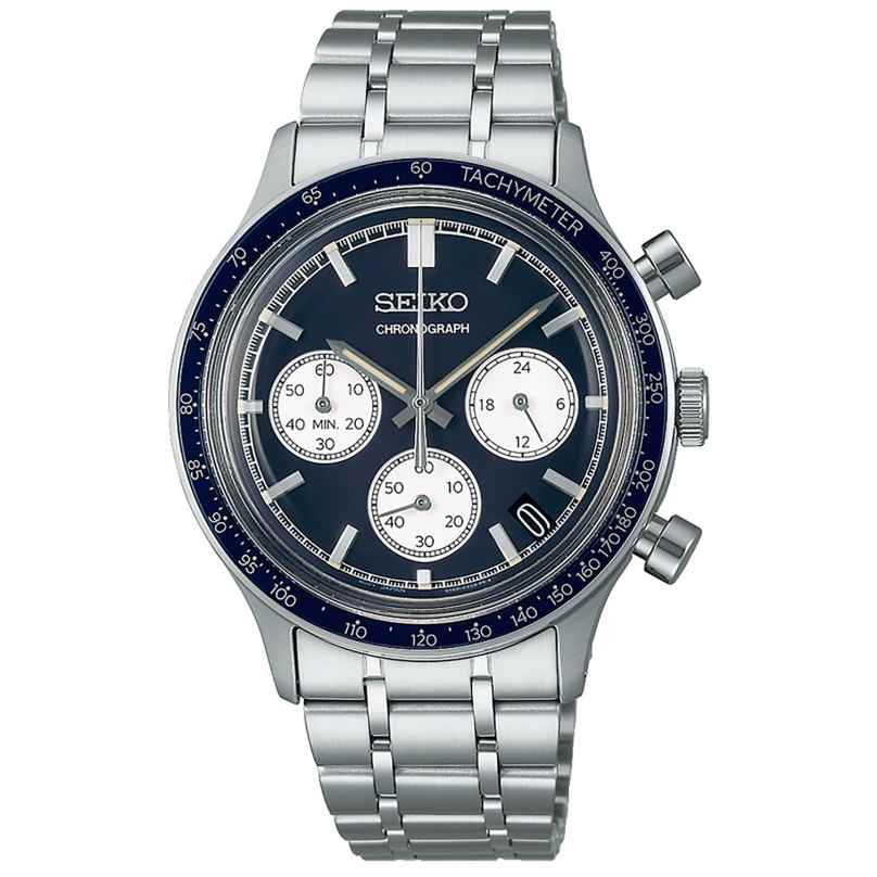 Seiko SSB477P1 Herrenuhr Chronograph Dunkelblau 4954628256096