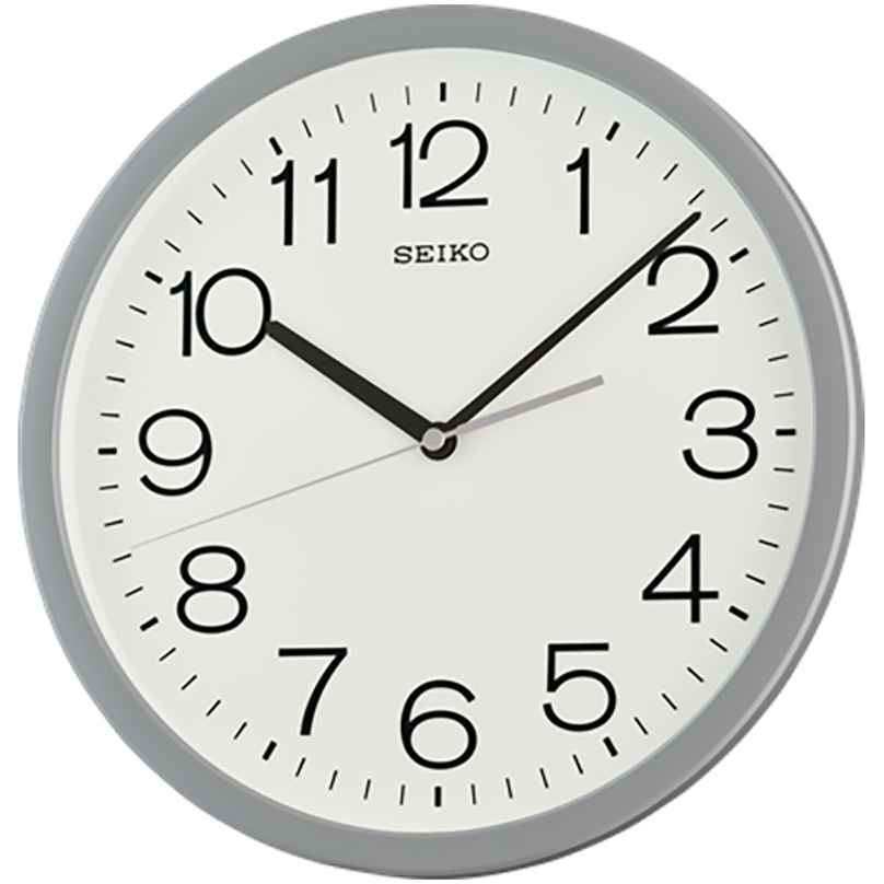 Seiko Wall Clock Quartz Light Grey Easy to Read QXA847N