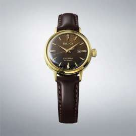 Seiko SRE020J1 Presage Damen-Armbanduhr Automatik Dunkelbraun