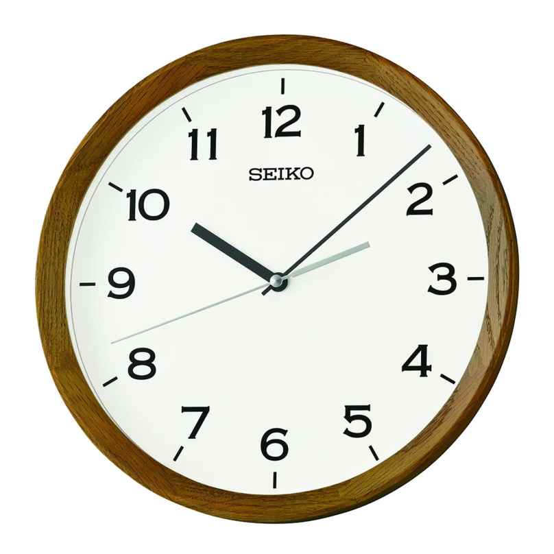 Seiko QXA853B Wanduhr Classic Eiche Braun 4517288700578