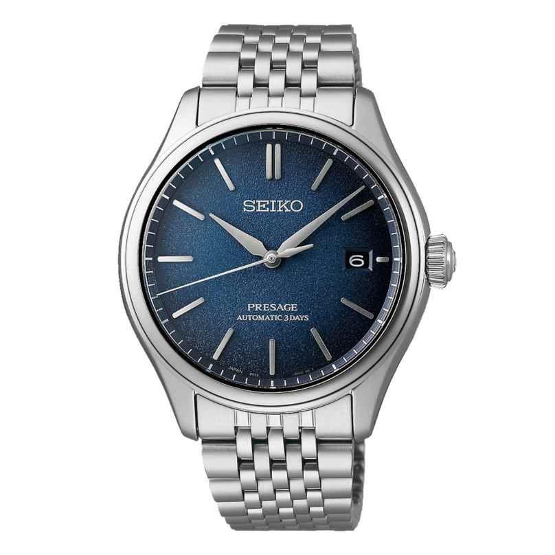 Seiko SPB525J1 Presage Herrenuhr Automatik Stahl/Dunkelblau 4954628255624