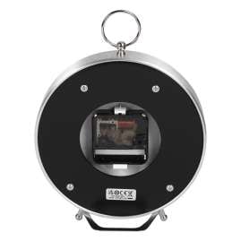 Seiko QXG155S Table Clock Silver Tone/White