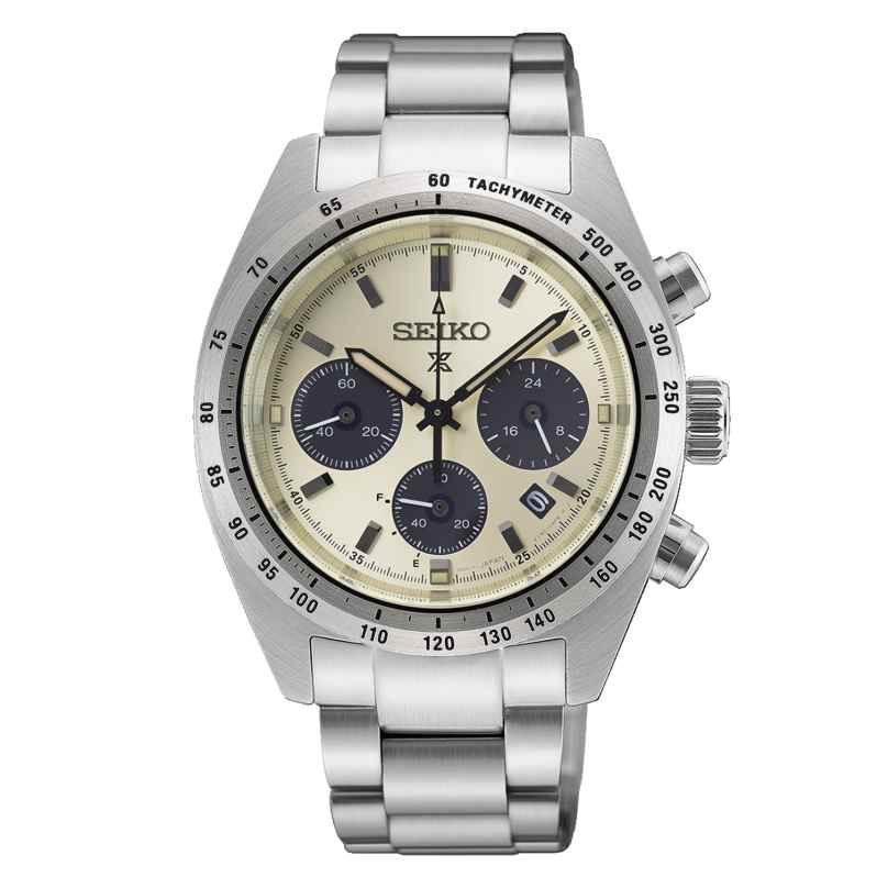 Seiko SSC959P1 Prospex Speedtimer Herrenuhr Solar Beige LE 4954628257321
