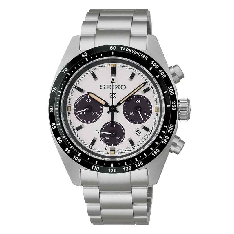 Seiko SSC961P1 Prospex Speedtimer Herrenuhr Solar 39 mm Weiß 4954628257390