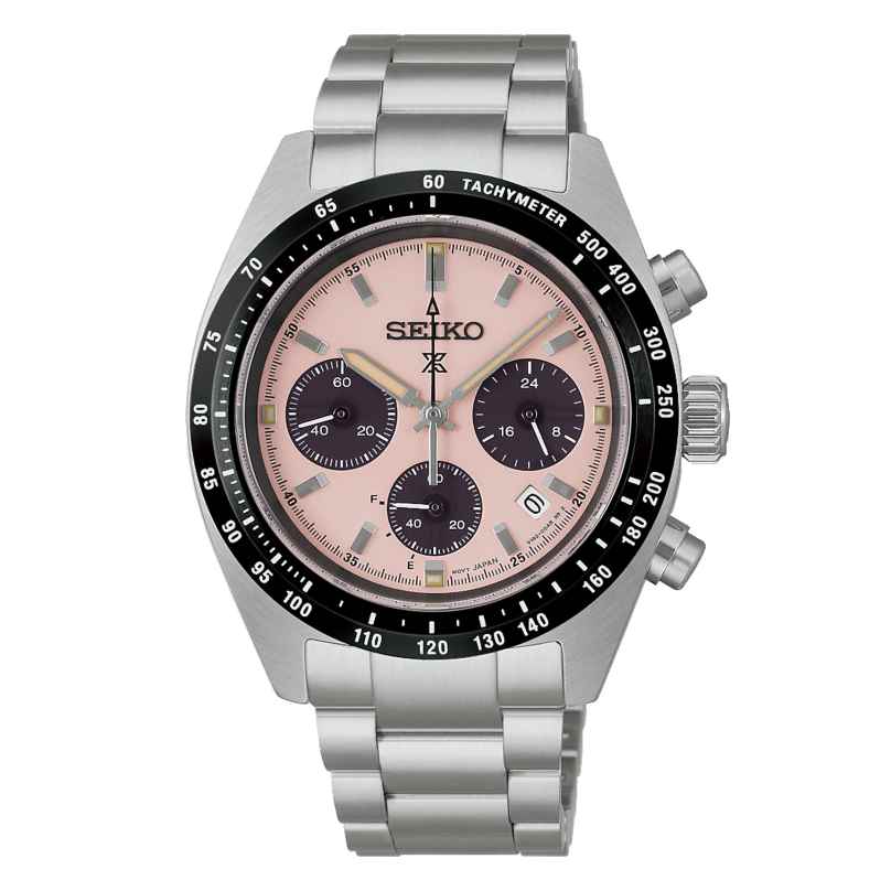 Seiko SSC963P1 Prospex Speedtimer Armbanduhr Solar 39 mm Rosafarben 4954628257437
