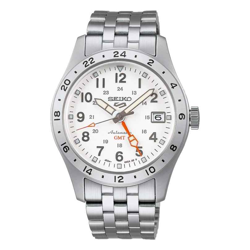 Seiko SSK059K1 Herrenuhr Automatik GMT Stahl/Weiß 4954628258427