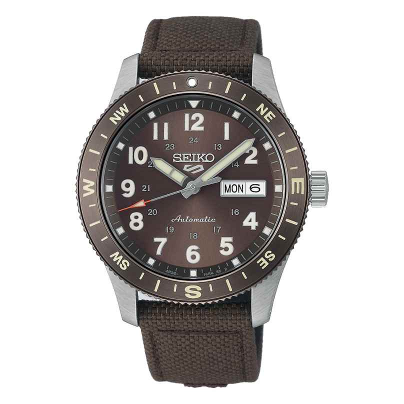 Seiko HDB009K1 Herren-Automatikarmbanduhr Dunkelbraun 4954628259127