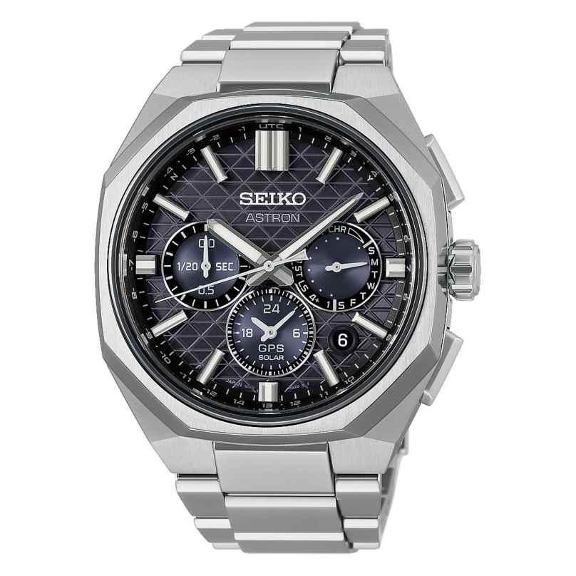 Seiko HAB002J1 Astron GPS Herren-Solaruhr Chronograph Titan/Schwarz 4954628258335