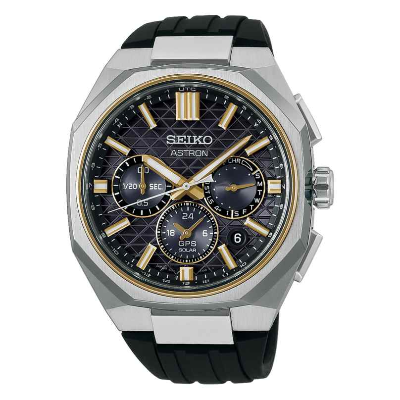 Seiko HAB003J1 Astron GPS Solar Herrenuhr Chronograph Bicolor 4954628258342